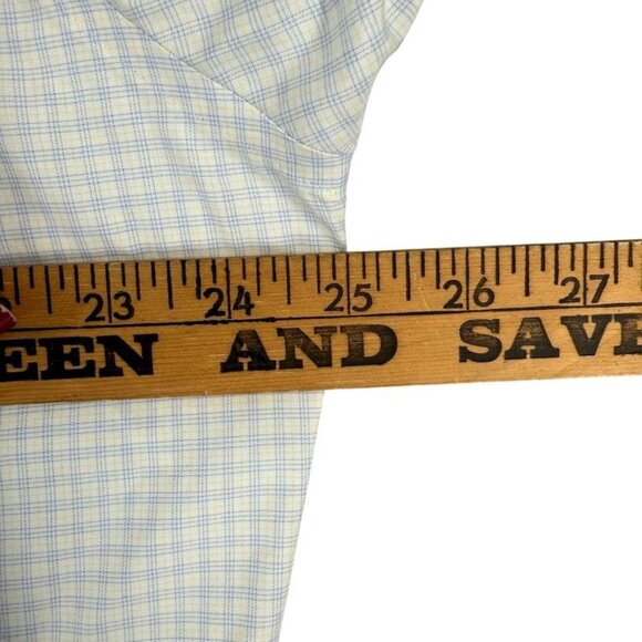 Mens Brooks Brothers Dress Shirt 17-33 Regent Fit Non-Iron Supima Cotton Blue Pl - Picture 10 of 12